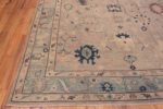Corner of Soft Neutral Room Size Modern Turkish Oushak Design Area Rug 11390 by Nazmiyal Antique Rugs