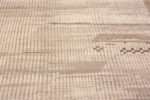 Detail of Oversized Light Cream Minimalist Tribal Geometric Design Modern Area Rug 11855 by Nazmiyal Antique Rugs