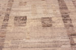 Details of Abstract Tribal Geometric Design Modern Earthy Neutral Color Area Rug 11674 by Nazmiyal Antique Rugs