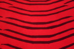 Details of Artistic Red And Black Color Modern Tiger Design Hallway Runner Rug 61125 by Nazmiyal Antique Rugs