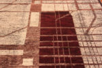 Details of Artistic Tribal Geometric Design Bold Earthy Color Large Size Modern Area Rug 11729 by Nazmiyal Antique Rugs