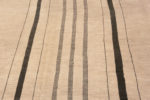 Details of Decorative And Versatile Ivory Cream Color Minimalist Geometric Stripped Design Modern Contemporary Room Size Rug 11666 by Nazmiyal Antique Rugs