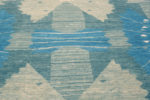 Details of Large Size Square Shape Artistic Modern Geometric Swedish Design Soft Wool Pile Rug 72689 by Nazmiyal Antique Rugs