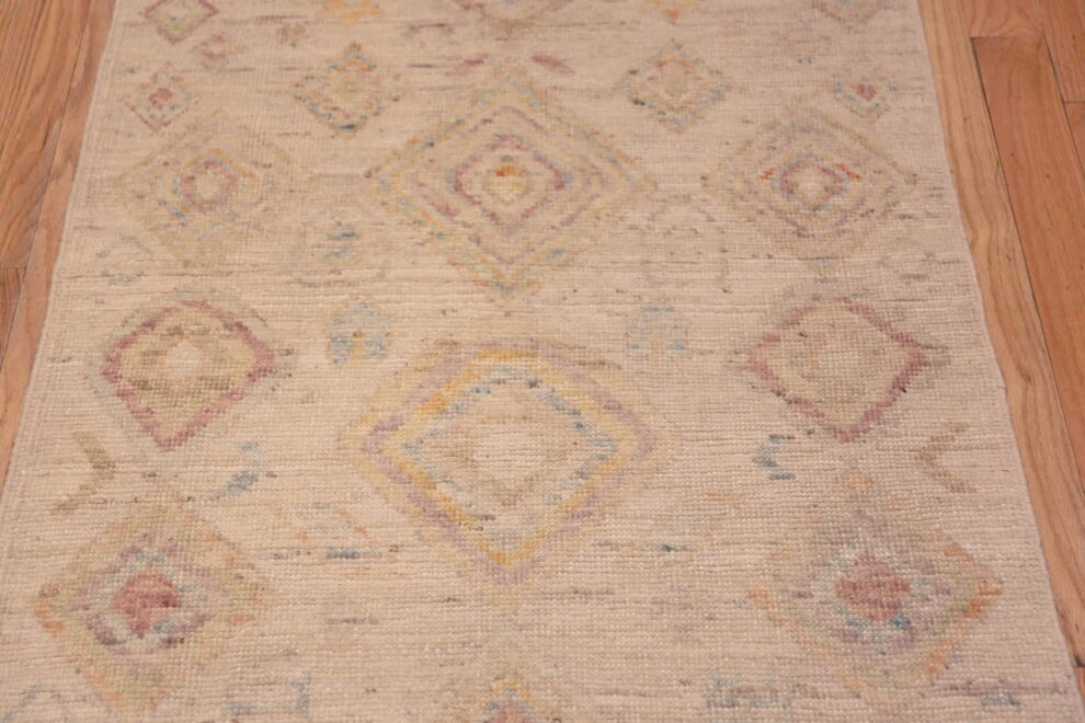 Rustic Rug Pattern Light Rustic Tribal Modern Hallway Runner Rug 11049 Nazmiyal