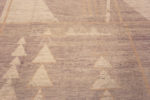 Details of Light Neutral Warm Color Tribal Geometric Design Modern Room Size Rug 11490 by Nazmiyal Antique Rugs