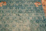 Details of Rare Small Square Shape Luxurious Antique Turkish Angora Oushak Rug 72690 by Nazmiyal Antique Rugs