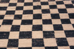 Details of Square Room Size Tribal Geometric Checkerboard Pattern Modern Rug 11673 by Nazmiyal Antique Rugs