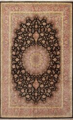 Fine Luxurious Vintage Persian Silk Qum Room Size Rug 72751 by Nazmiyal Antique Rugs