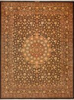 Fine Traditional Vintage Persian Silk Qum Luxury Rug 72758 by Nazmiyal Antique Rugs