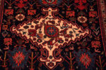 Medallion of Small Durable Antique Tribal Harshang Design Persian Bidjar Area Rug 72557 by Nazmiyal Antique Rugs