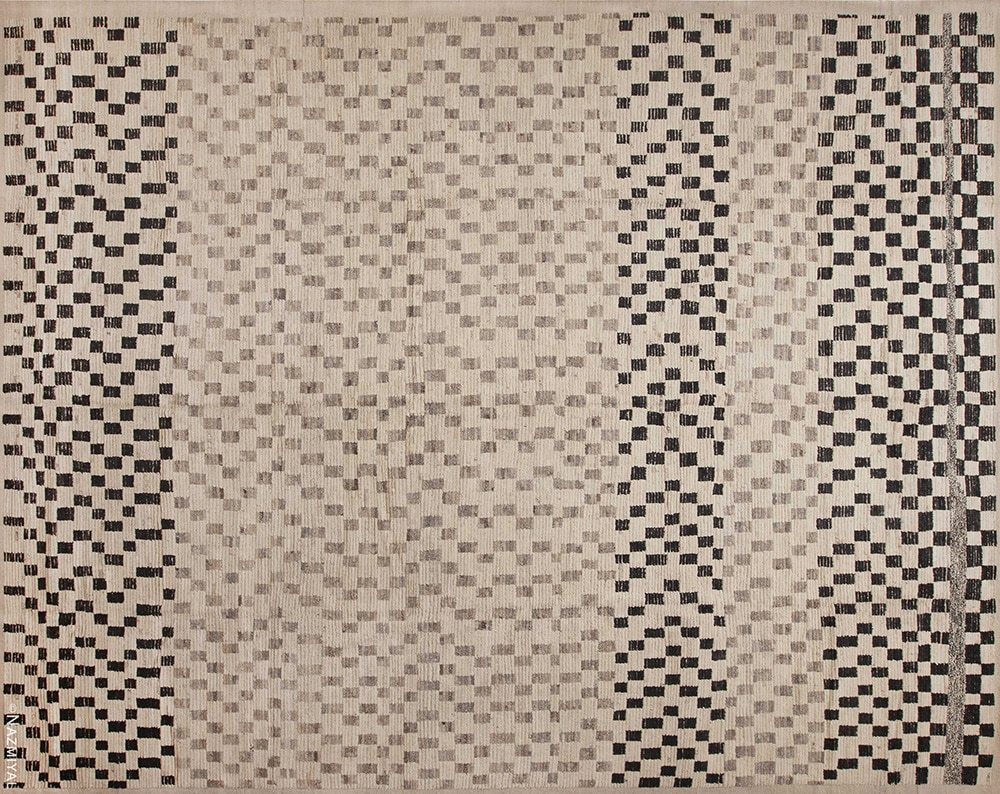 Modern Checkerboard Design Contemporary Area Rug Modern Checkerboard Design Contemporary Area Rug 11748 by Nazmiyal Antique Rugs