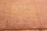 Side of Minimalist Solid Light Coral Color Modern Room Size Area Rug 11667 by Nazmiyal Antique Rugs