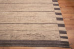 Side of Oversized Neutral Cream Color Minimalist Geometric Stripes Design Modern Area Rug 11864 by Nazmiyal Antique Rugs