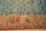Side of Rare Small Square Shape Luxurious Antique Turkish Angora Oushak Rug 72690 by Nazmiyal Antique Rugs