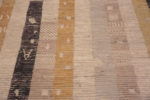 Texture of Facinating Artistic Tribal Geometric Design Modern Contemporary Room Size Area Rug 11614 by Nazmiyal Antique Rugs