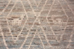 Texture of Grey Neutral Color Tribal Geometric Primitive Animal Pattern Modern Hallway Runner Rug 11152 by Nazmiyal Antique rugs