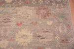 Texture of Tribal Geometric Grey Background Rustic Pattern Modern Hallway Runner Abrash Rug 11057 by Nazmiyal Antique Rugs