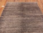Top of Abstract Pattern Salt and Pepper Color Modern Contemporary Area Rug 11274 by Nazmiyal Antique Rugs