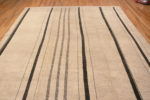 Top of Decorative And Versatile Ivory Cream Color Minimalist Geometric Stripped Design Modern Contemporary Room Size Rug 11666 by Nazmiyal Antique Rugs