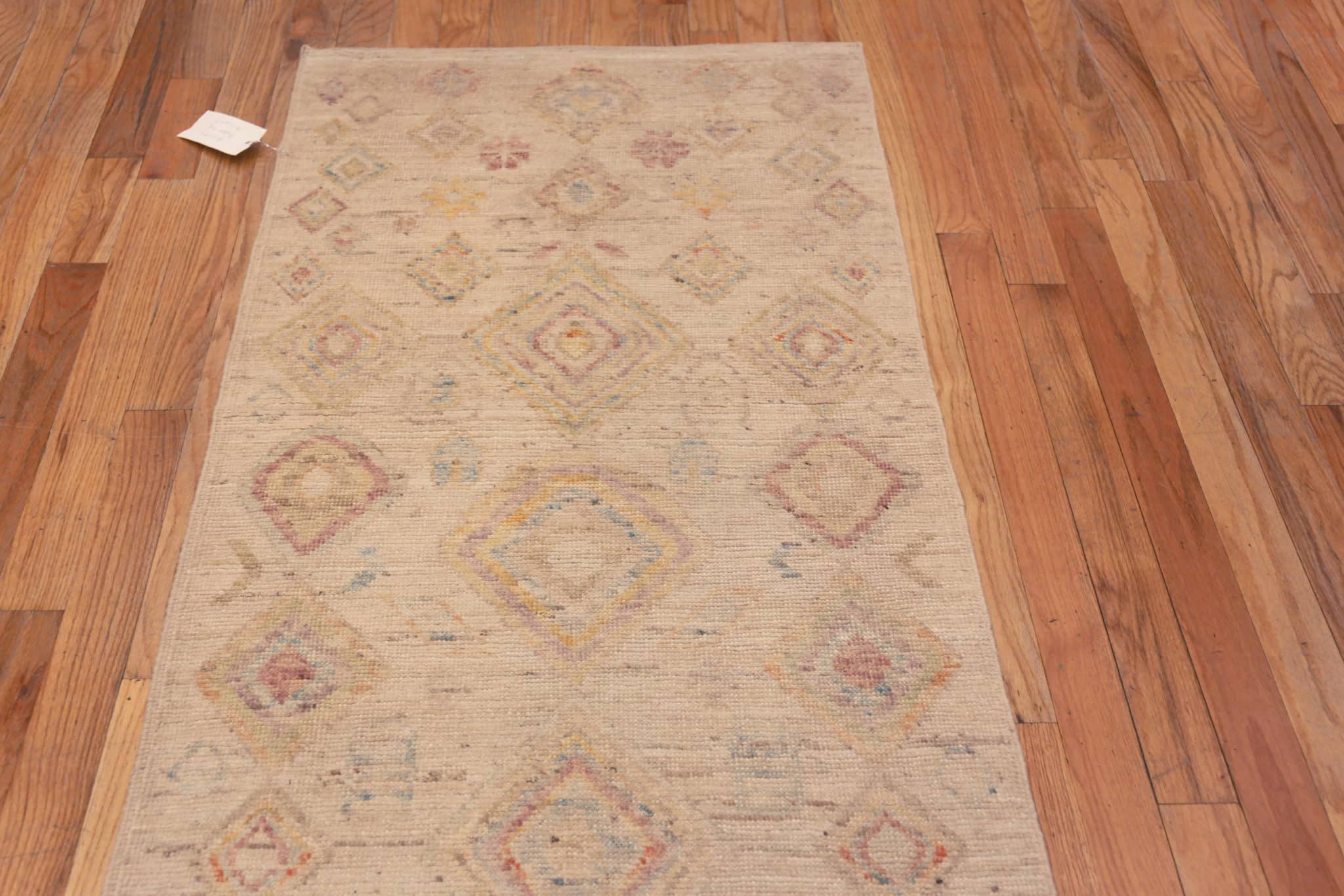Rustic Rug Pattern Light Rustic Tribal Modern Hallway Runner Rug 11049 Nazmiyal