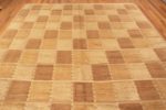 Top of Modern High And Low Pile Contemporary Swedish Design Warm Tones Rug 72665 by Nazmiyal Antique Rugs