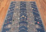 Top of Modern Swedish Inspired Area Rug 72505 by Nazmiyal Antique Rugs