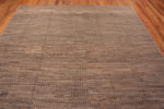 Top of Neutral Earthy Color Tribal Geometric Design Modern Room Size Area Rug 11520 by Nazmiyal Antique Rugs
