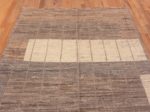 Top of Neutral Earthy Color Modern Contemporary Area Rug 11275 by Nazmiyal Antique Rugs