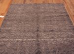 Top of Neutral Grey Color Tribal Geometric Triangle Chevron Pattern Modern Area Rug 11283 by Nazmiyal Antique Rugs