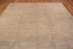 Top of Solid Light Ivory Cream Color Modern Room Size Area Rug 11654 by Nazmiyal Antique Rugs