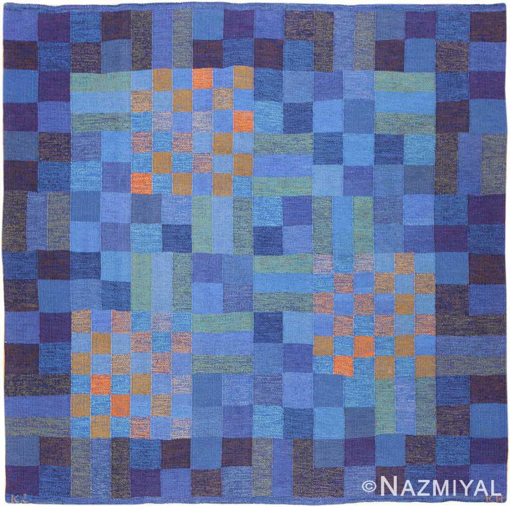 Vintage Scandinavian Karin Jonsson Checkerboard Rug Vintage Scandinavian Karin Jonsson Checkerboard Rug 47666 by Nazmiyal Antique Rugs