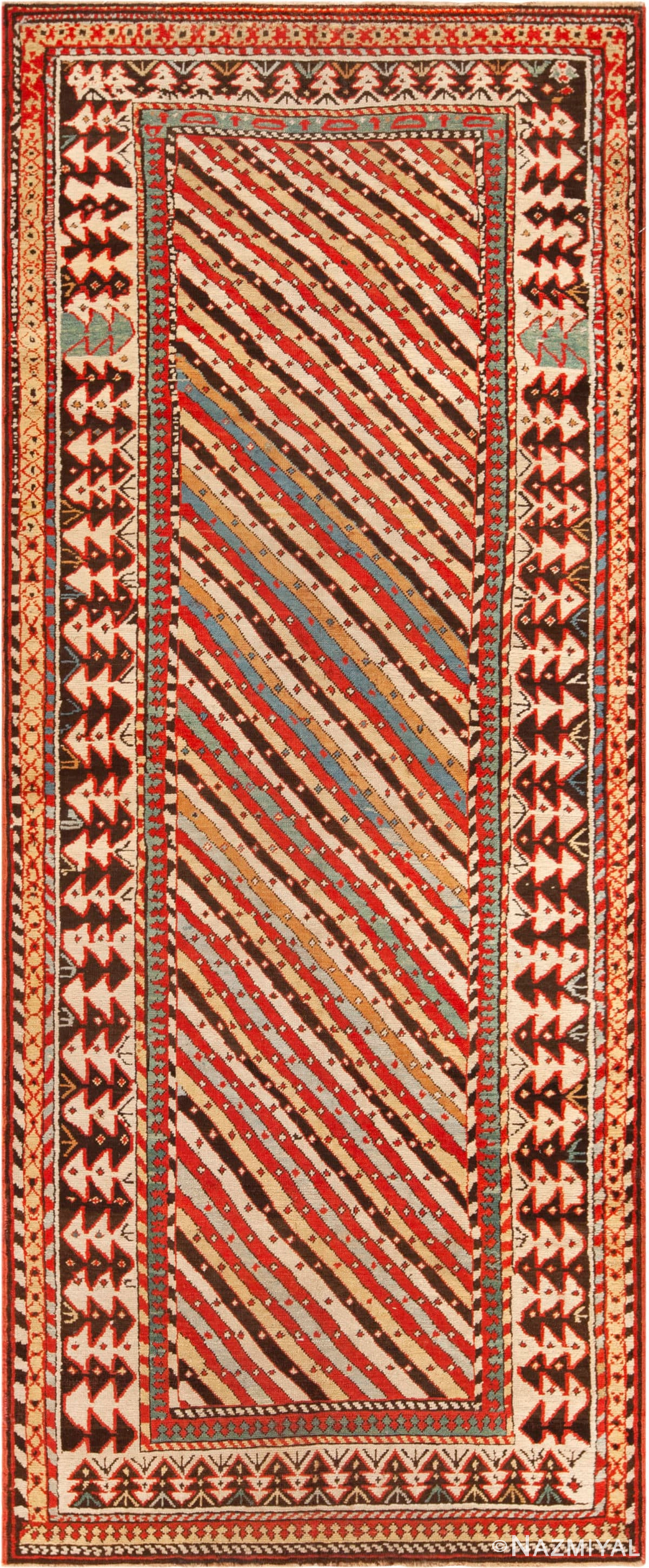 Antique Caucasian Kuba Runner Rug 72803 by Nazmiyal Antique Rugs