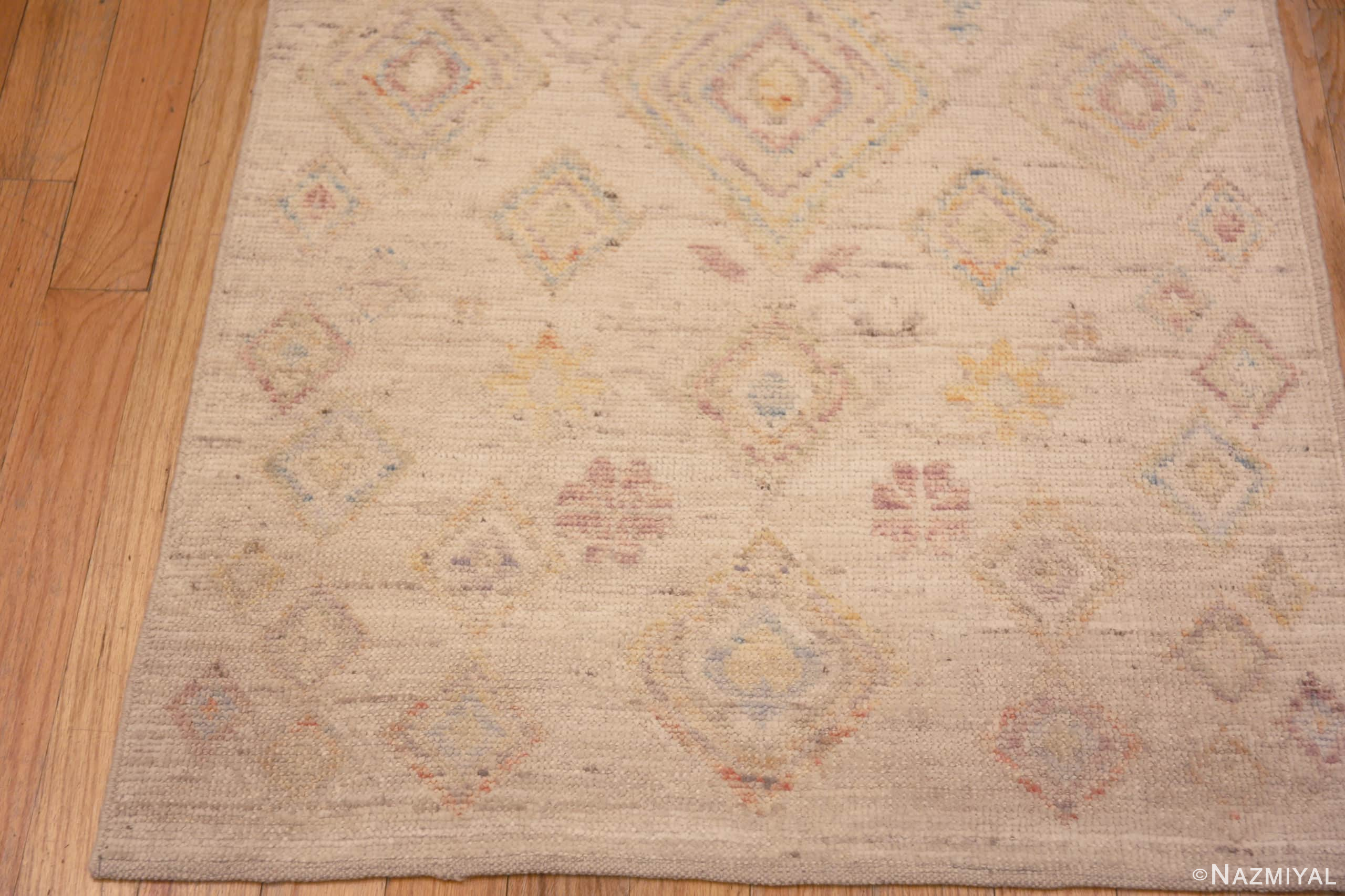 Light Rustic Tribal Modern Hallway Runner Rug 11049 Nazmiyal