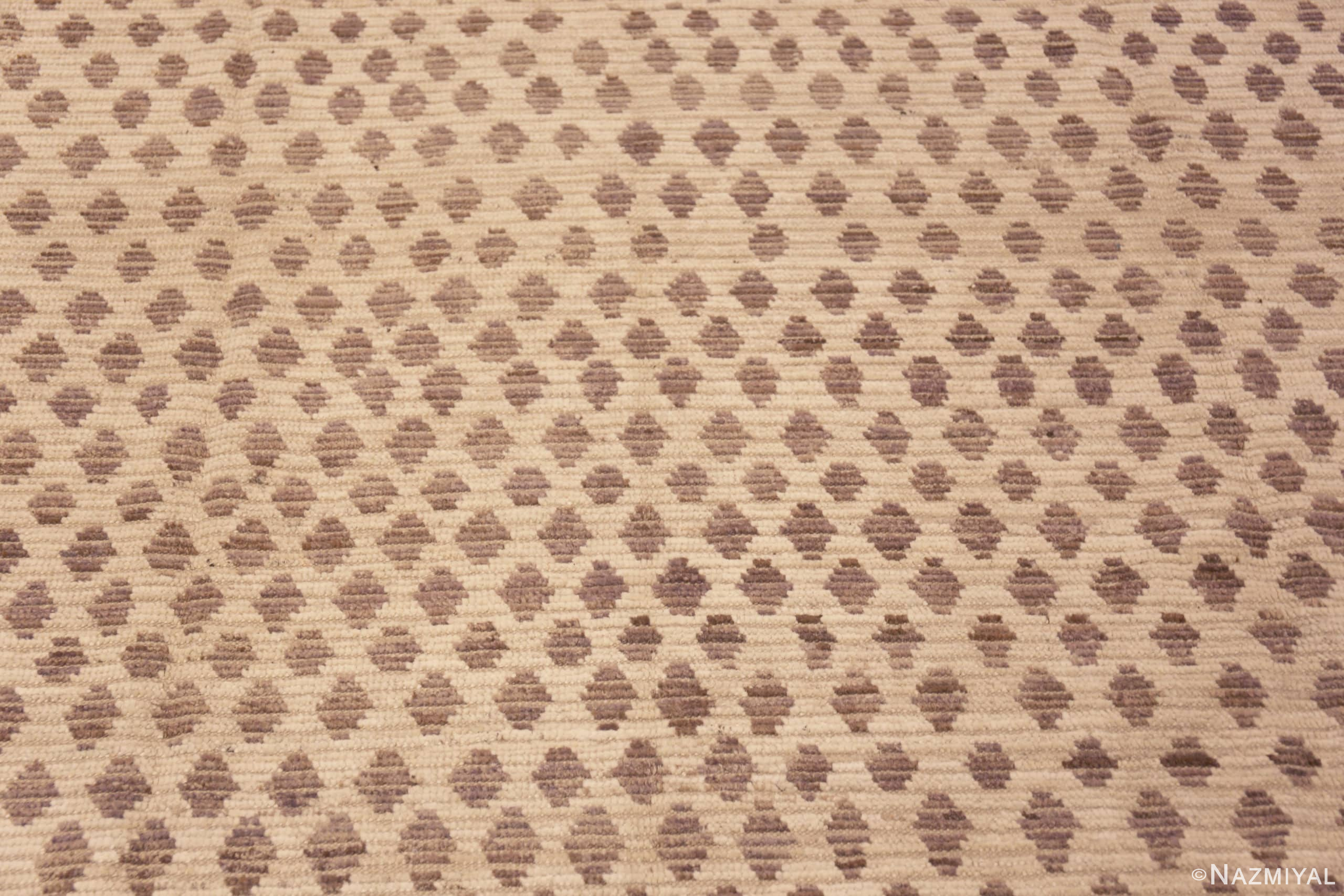 Light Neutral Rug Ivory & Light Brown Tribal Artistic Modern Rug 11463 Nazmiyal