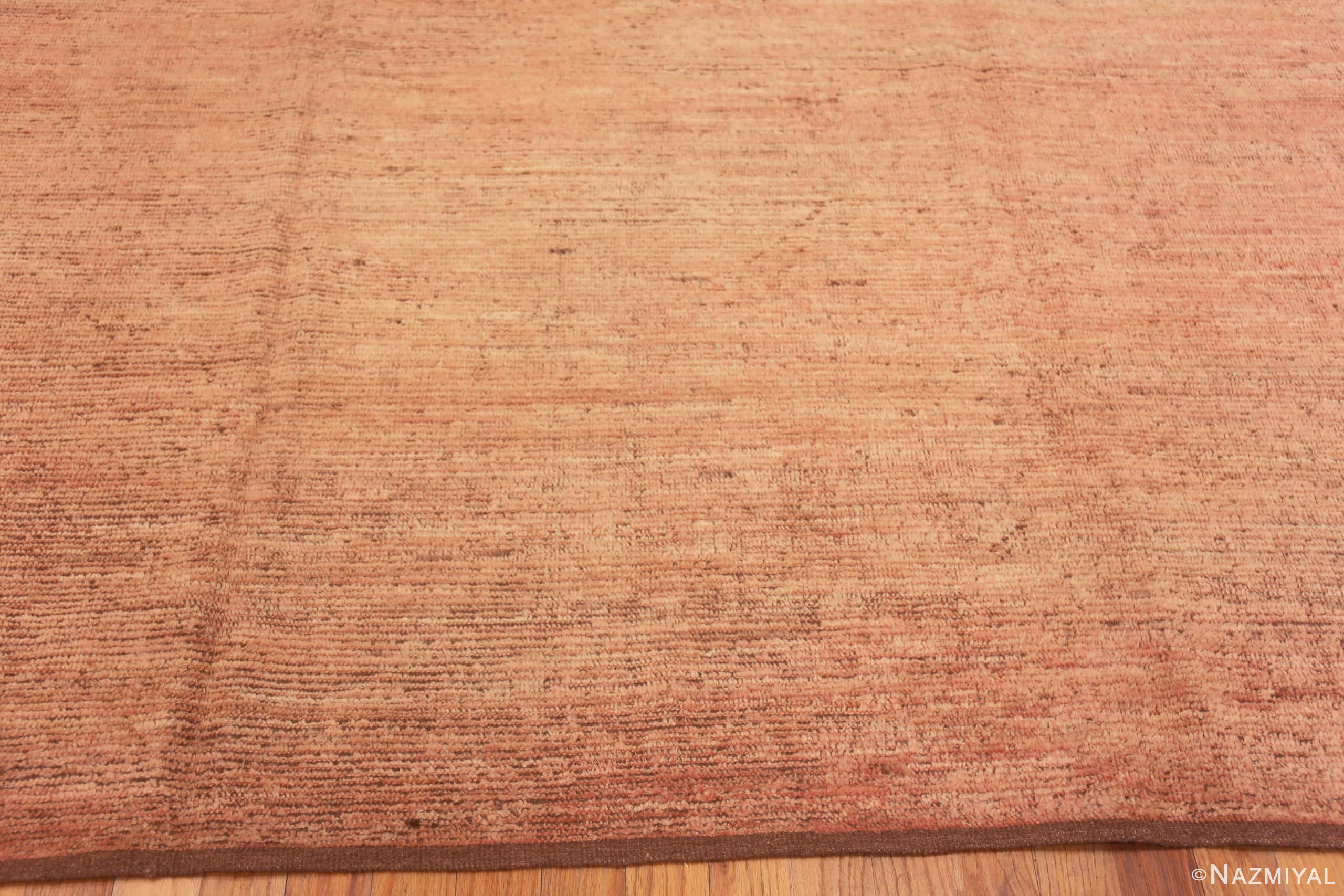 Solid Light Coral Modern Room Size Area Rug 11667 Nazmiyal