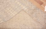 Weave of Light Neutral Grey Color Khotan Pomegranate Design Modern Hallway Runner Rug 11212 by Nazmiyal Antique rugs
