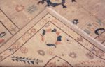 Weave of Modern Contemporary Turkish Oushak Design Floral Area Rug 11378 by Nazmiyal Antique Rugs