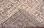 Weave of Neutral Color Tribal Geometric Design Long and Narrow Gallery Size Modern Area Rug 11001 by Nazmiyal Antique Rugs