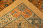 Weave of Truly Magnificent Rare and Collectible Antique Mid 19th Century Chinese Metallic and Silk Pile Rug 72678 from Nazmiyal Antique Rugs