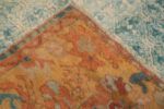 Weave of Rare Small Square Shape Luxurious Antique Turkish Angora Oushak Rug 72690 by Nazmiyal Antique Rugs