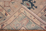 Weave of Soft Neutral Room Size Modern Turkish Oushak Design Area Rug 11390 by Nazmiyal Antique Rugs