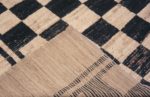 Weave of Square Room Size Tribal Geometric Checkerboard Pattern Modern Rug 11673 by Nazmiyal Antique Rugs