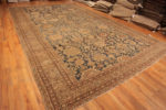 Whole View of Beautifully Decorative Large Size Light Blue Background Tribal Antique Persian Malayer Rug 49530 by Nazmiyal Antique Rugs