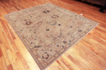 Whole View of Modern Contemporary Turkish Oushak Design Floral Area Rug 11378 by Nazmiyal Antique Rugs