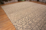 Whole View of Oversized Light Ivory Cream Color Background Tribal Chevron Design Modern Area Rug 11862 by Nazmiyal Antique Rugs