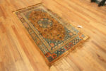 Whole View of Truly Magnificent Rare and Collectible Antique Mid 19th Century Chinese Metallic and Silk Pile Rug 72678 from Nazmiyal Antique Rugs