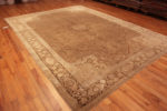 Whole View of A Truly Remarkable Rare And Beautiful Soft Color Wool and Cotton Pile Fine Weave Antique Persian Tabriz Rug 72428 by Nazmiyal Antique Rugs