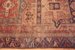 Border of Antique Geometric Caucasian Soumak Shabby Chic Rug 72829 by Nazmiyal Antique Rugs