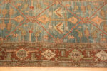 Border of Antique Malayer Persian Blue Background Runner Rug 72836 Border of Antique Malayer Persian Blue Background Runner Rug 72836 by Nazmiyal Antique Rugs
