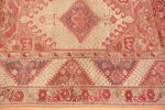 Border of Antique Turkish Ghiordes Geometric Rug 72838 by Nazmiyal Antique Rugs